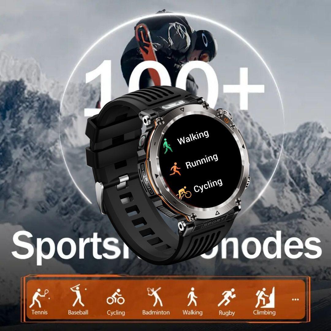 Men's Smart Watch, Fashion Digital Watch with Call Function, IP68 Waterproof Sports Watch with LED Flashlight for Women & Men