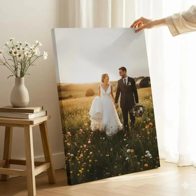 Turn Your Photos on Canvas Print - Personalized Gift, Photo Gift, Wall Art, Wedding