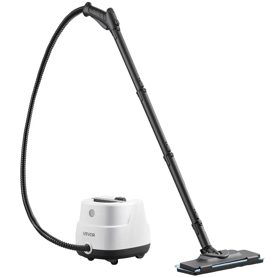 VEVOR Steam Cleaner, 34 oz Tank, Steamer for Cleaning with 20 Accessories, Extended Power Cord and Hose, Portable Handle, Fast Heating, Powerful Canister Steam Cleaner for Home, Car Detailing, Floors