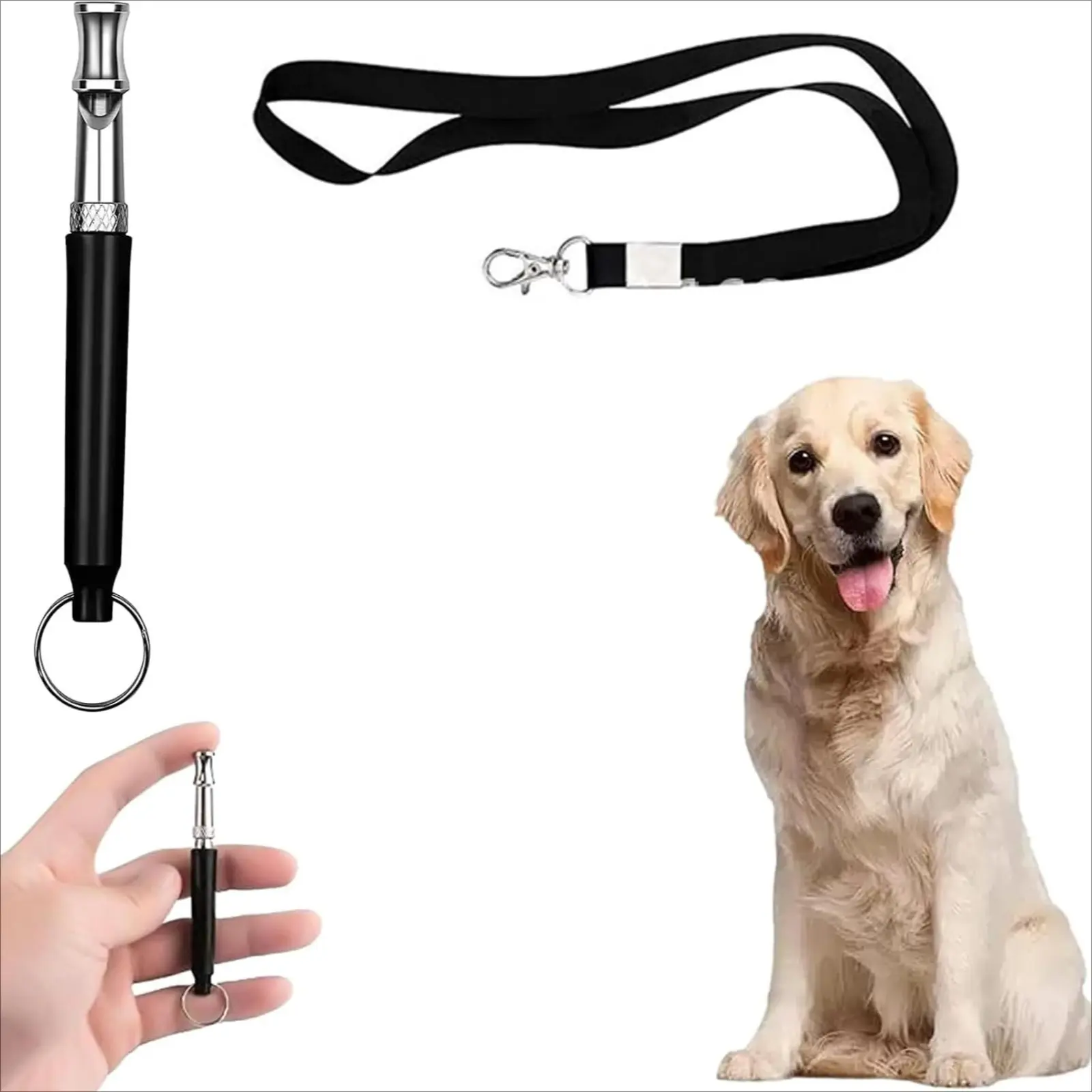Ultrasonic Dog Training Whistle, Barking Control Tool, Efficient Device to Stop Excessive Barking, Ideal Training Accessory for Puppies and Adult Dogs