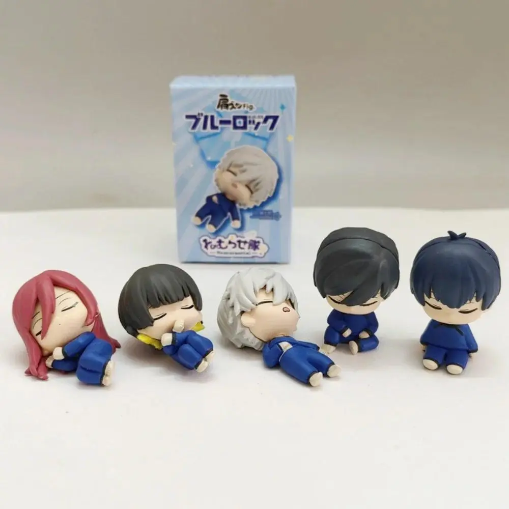 2026 new Anime BLUE LOCK Sleeping Blind Box Action Figure 5cm Pvc Figurine Yoichi Isagi Seishiro Nagi Model Toy Home Decoration Kid Gift