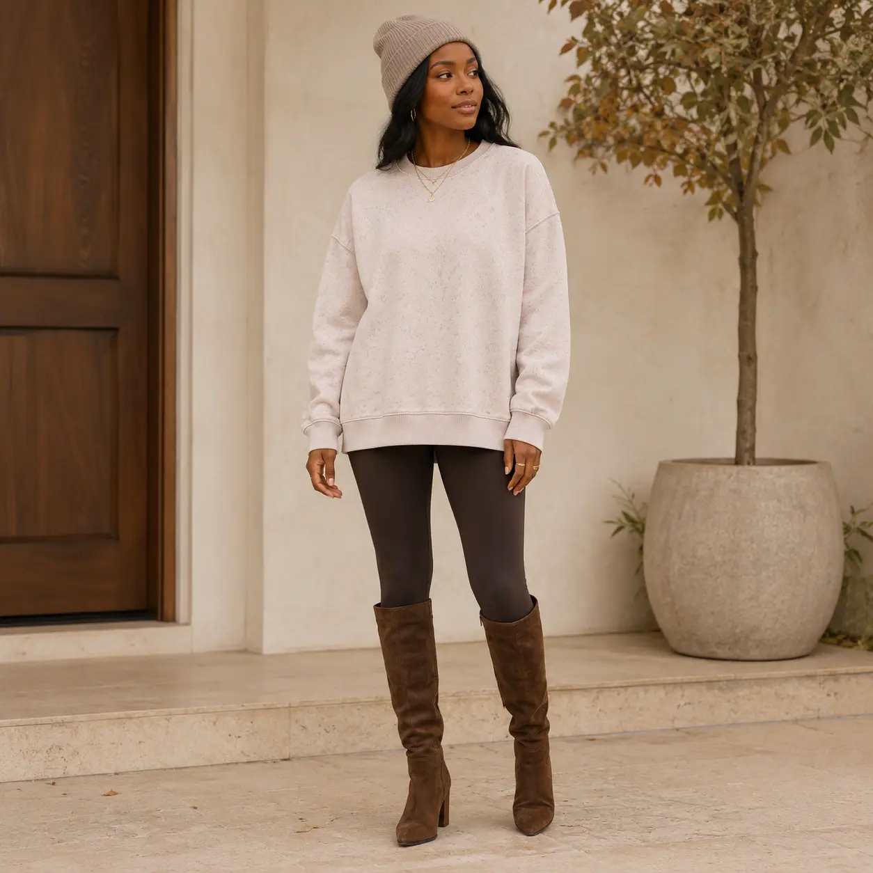 Viral Oversized Crewneck Sweatshirt| Vintage Washed Casual Pullover