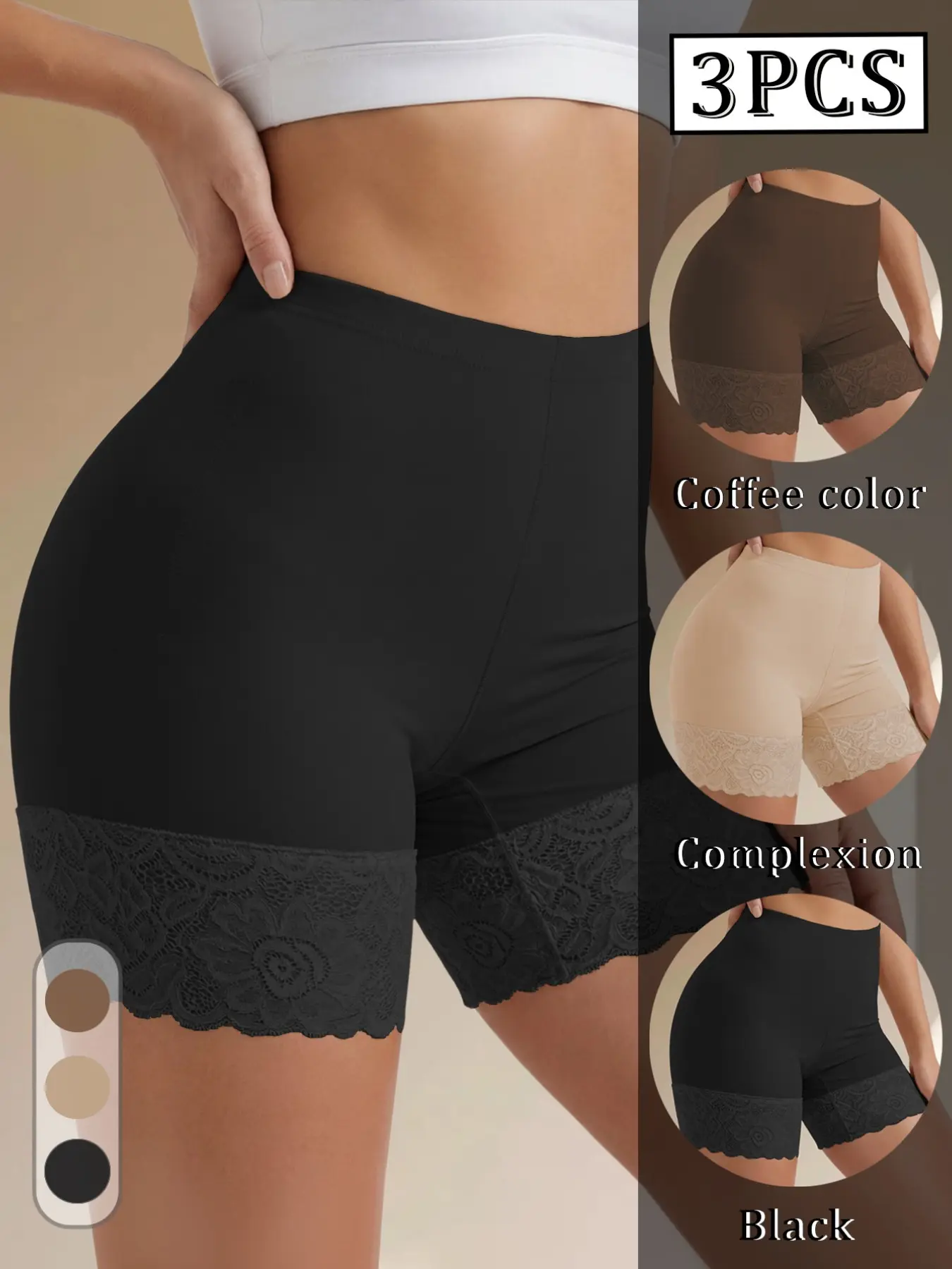 3pcs Women's Sport Shorts, Seamless Tummy Control, Ice Silk Cool Body Shaping, Low Friction Safe Underwear, Comfortable Activewear, Fitness Shorts