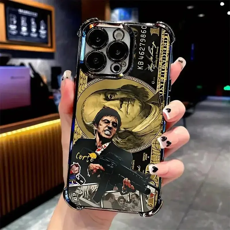 Scarface Stylish Phone Case,for iPhone 11 12 13 14 15 16 17 Pro Max Plus phone case,Phone Accessories,Gift for him/her Protective Cover Protection Casing