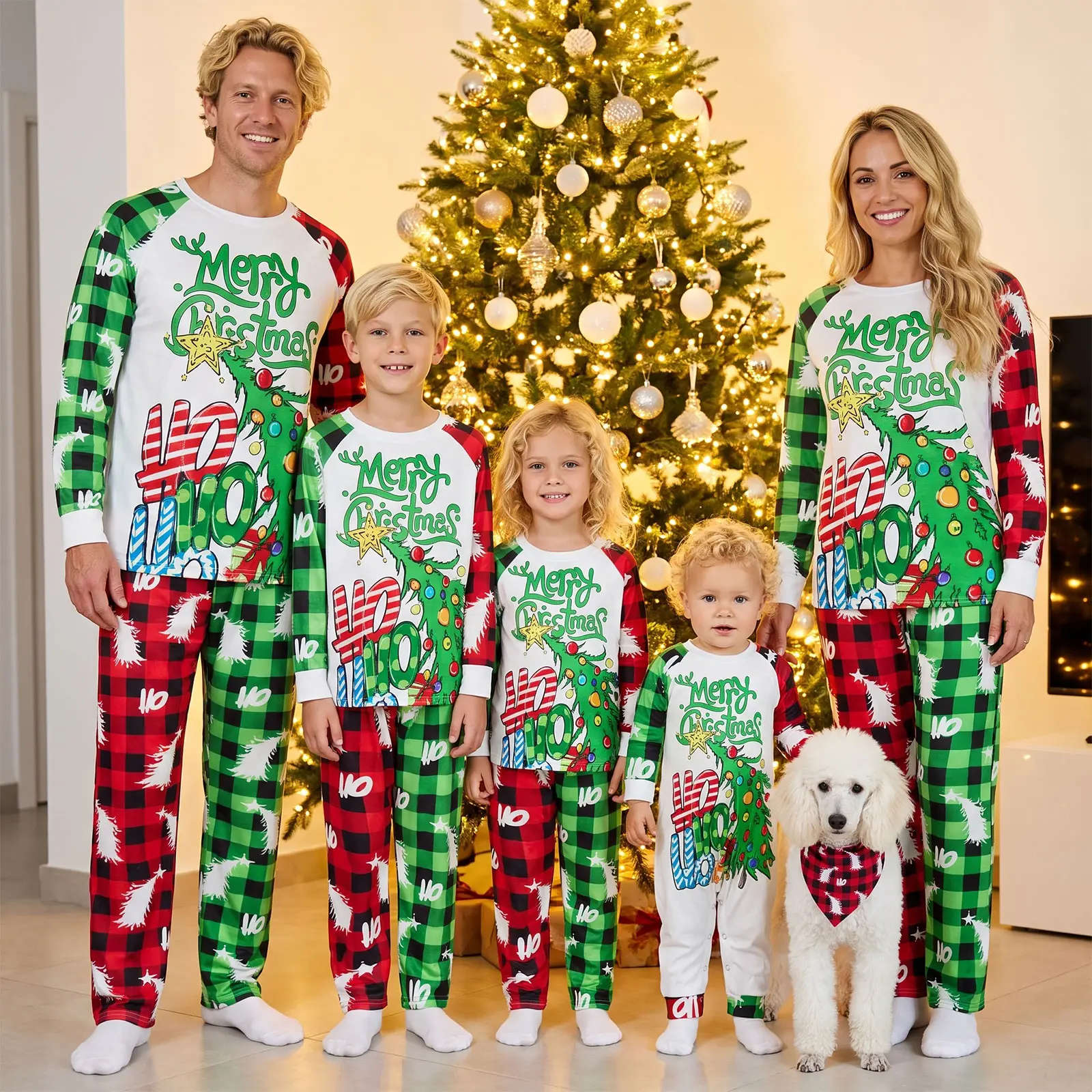 Babamoon Family Christmas Pajamas Matching Sets - Matching Holiday Pjs Sets for Couples & Kids | Christmas Pajamas