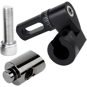 Single Side Adjustable V-Bar Mount Quick Disconnect Bow Rod Stabilizer, Archery Compound Recurve Bow Stabilizer Single Sidebar Back bar stabilizer Mount