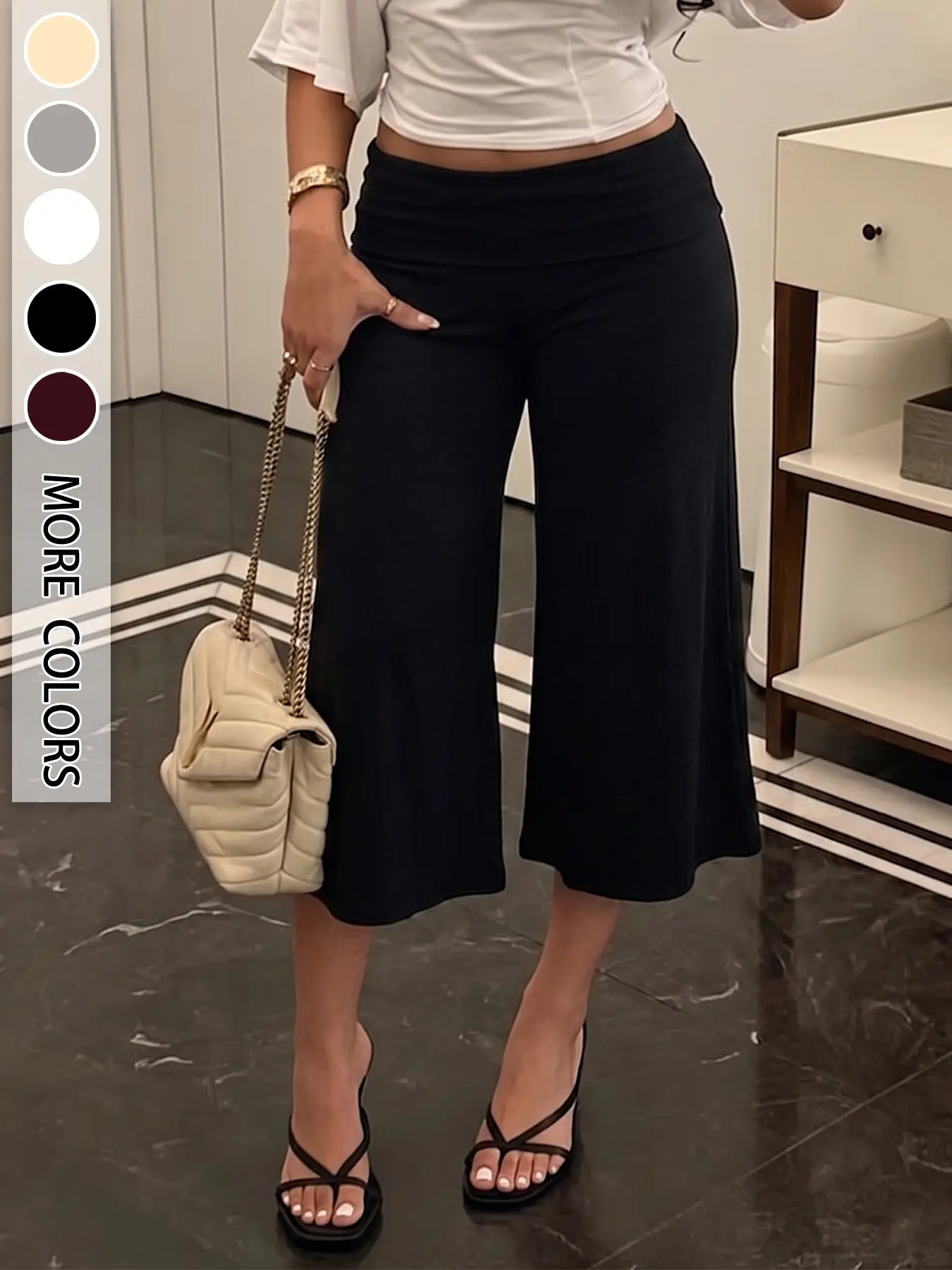 Women's Loose-Fit Straight-Leg Pants, High-Elasticity Breathable Comfortable Mid-Waist, for Yoga and Daily Wear