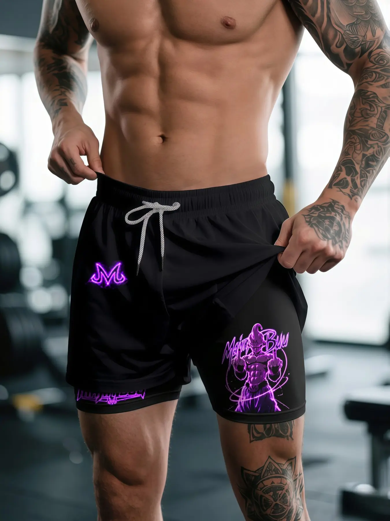 New Mesh 2-In-1 Performance Breathable Shorts, Tk Ezwear Plus Size Men's & Women's Casual Shorts, Comfortable Athletic Sport Short, Drawstring Active Shorts