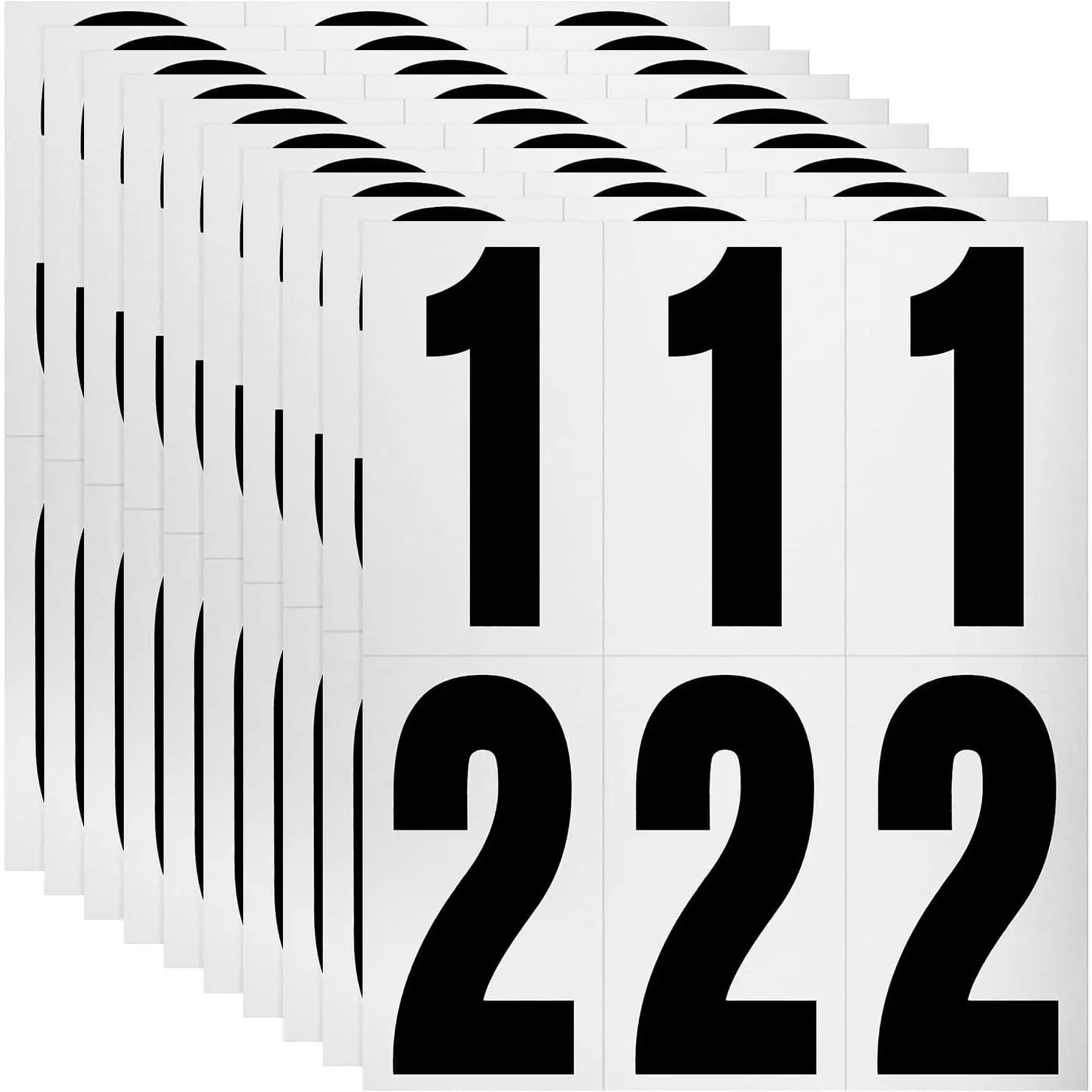 60 Numbers, Reflective Adhesive Mailbox Number Pack, 3",  Number Stickers for Signs, Door, , , , Business, Address Number