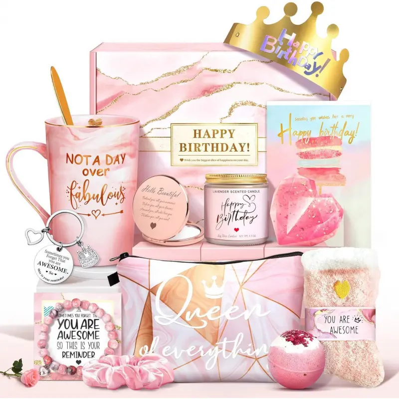Great Gift Box Set for female, Aromatherapy Candle & Bath Gift Set, Creative Birthday Gift, Graduation Present, Perfect for Special Occasions, Halloween, Christmas, Birthday.