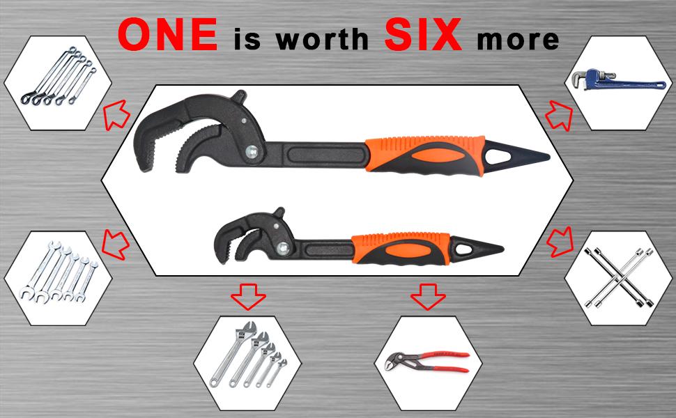 Heavy Duty Pipe Wrench Set,10'' and 15'' Self-Adjusting Pipe Wrenches for Plumbing and HVAC,2 Piece Pipe Vise Tool Kit for Standard and Lrregular Nuts,Pipes,Fixtures - Pipe Wrench Set