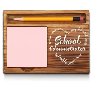 School Administrator Gifts Appreciation Thank You Gifts for School Administrator Office Desk Decor Self-Stick Note Pad Holders