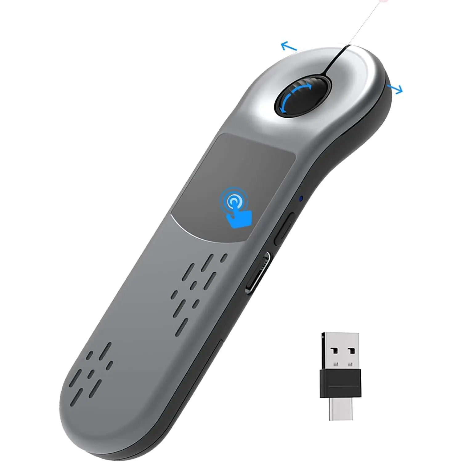 Air  for PC/iOS/Android with Touchpad Rechargeable  Presentation for PPT Pointer  2.4G Remote Control for PowerPoint/Keynote//Camera/Kindle App ()