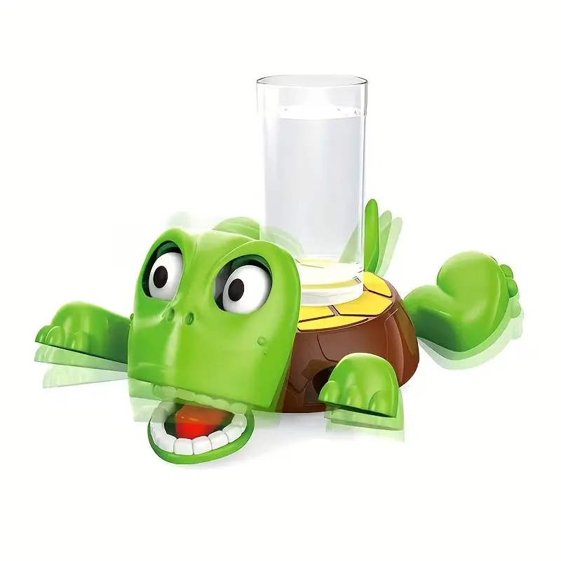 Funny Press Vibration Turtle Coaster - Interactive Drink Coaster with Expression Design, Suitable for Teenagers' Desktop Decoration, Ideal Gift for Birthdays And Holidays, Novel Gift | Humorous Design | Durable And Fun, Turtle Decoration