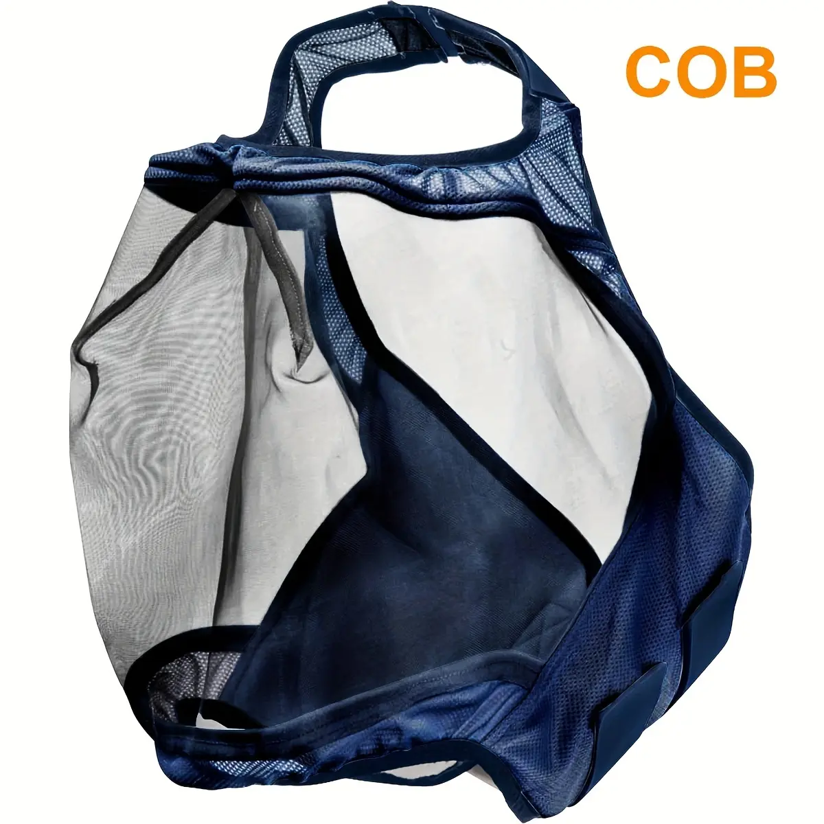 Equestrian Horse Mesh Face Cover Hood, Fly Net for Farm Animal Protection