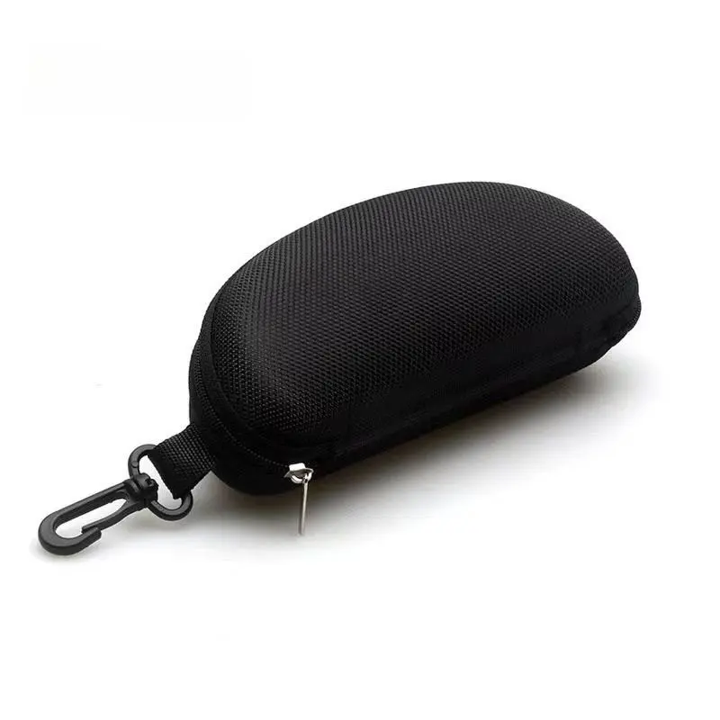 Elegant Polyester Eyewear Box with Lanyard and Hook, Hard Shell Unisex Glasses Case, Includes Cleaning Cloth, Fashion Storage Box, Eyeglasses Holder
