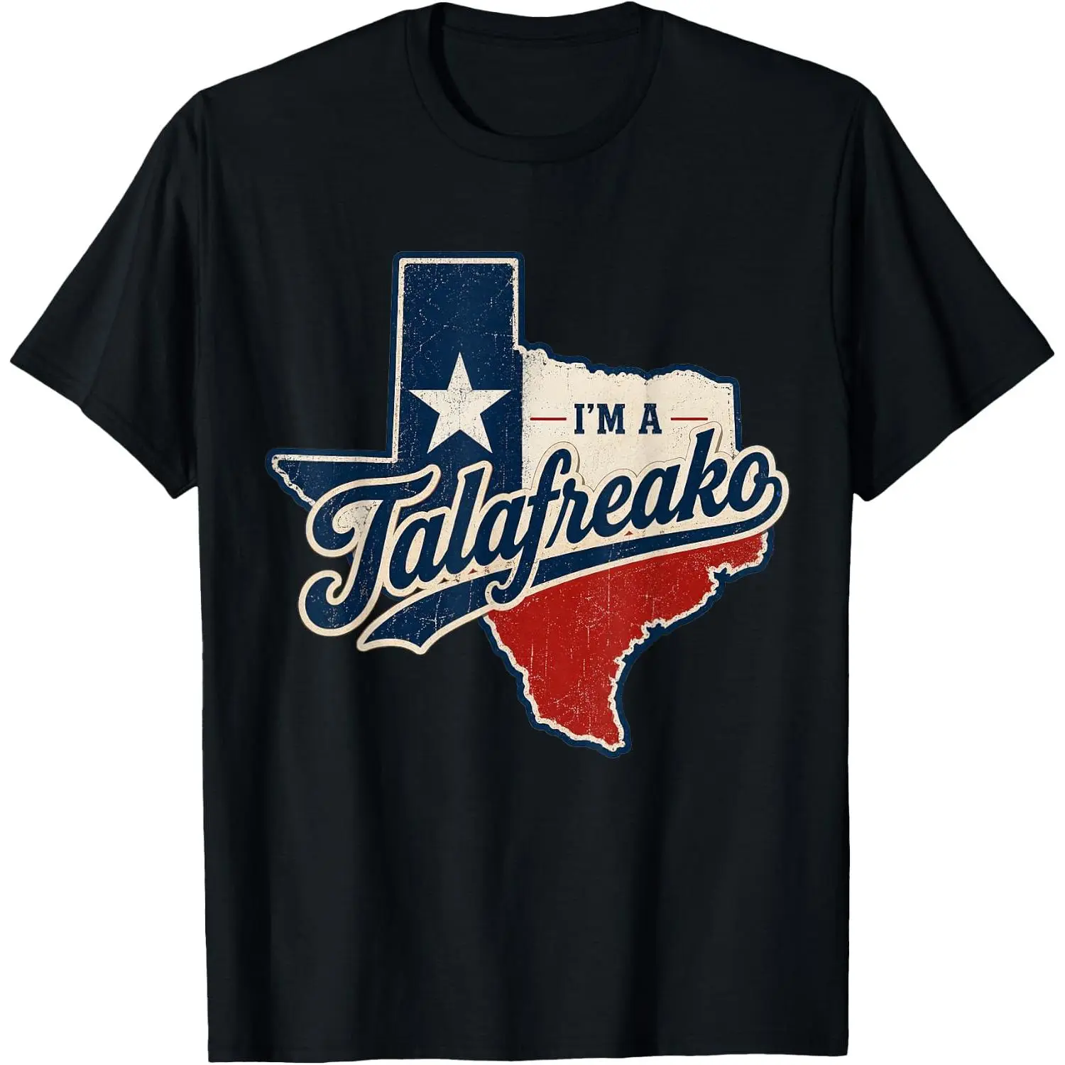 Men's Graphic T-Shirt, Talafreako Texas Map 100% Cotton Streetwear Top, Casual Crew Neck James Talarico 2026 Senate Tee, Menswear, Shortsleeve