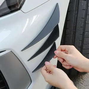 6 Pcs Car Bumper Strip Sticker – Universal Front Bumper Protector, Anti-Scratch Decorative Decal for Vehicle Exterior