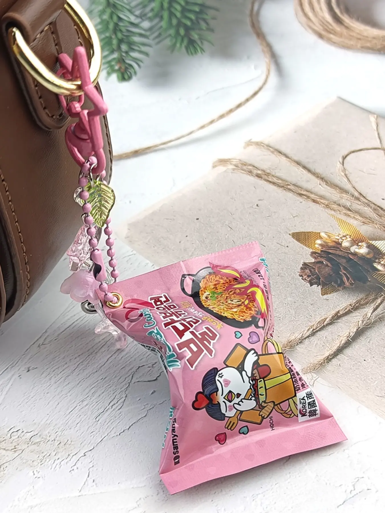 Cute Turkey Face Keychain with Hollow Star Clasp, Dual Color Options, Transparent Bead Chain, Perfect for Backpack Keys, Daily Decor, Gift Idea