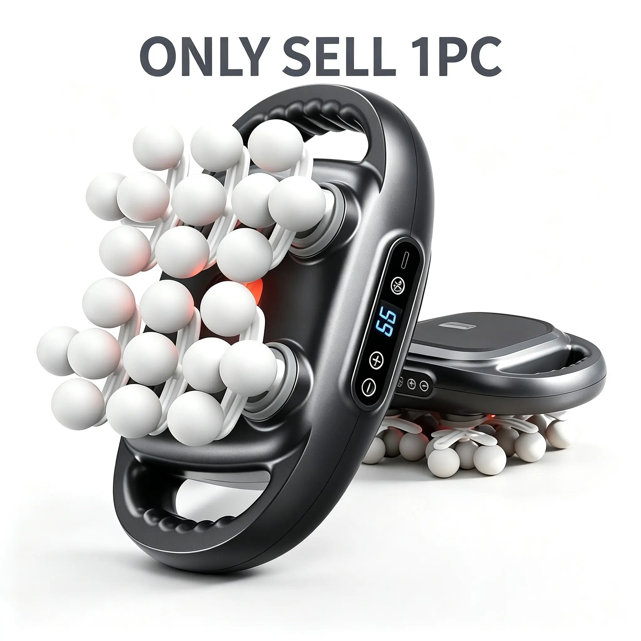 22 Heads Fascia Massager with LED Display, Full Body Deep Tissue Muscle Massager, Ideal for Athletes & Daily Relaxation, Portable Massagers