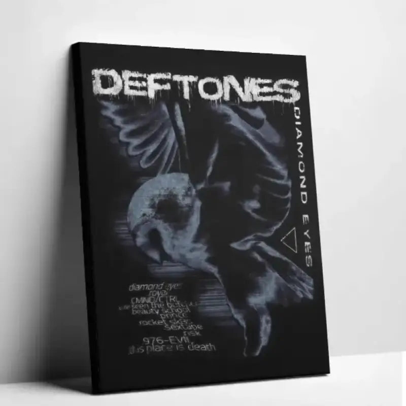 Deftones Diamond Eyes Poster, Y2K Grunge Shoegaze Wall Art, Rock Band Room Decor, Vintage Music Print, Alternative Aesthetic Decor, Music Lover Gift