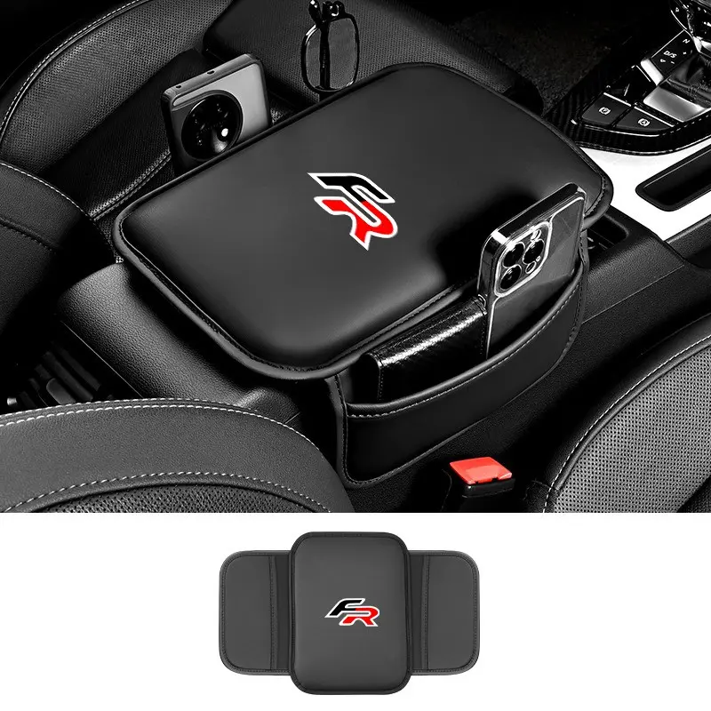 High Quality Car Armrest Mat, Leather Center Console Arm Rest Box Protection Cushion Pad, for Seat Fr Leon 5f Ibiza 6L 6j Leon 1p Cushion Altea Xl Leon Mk