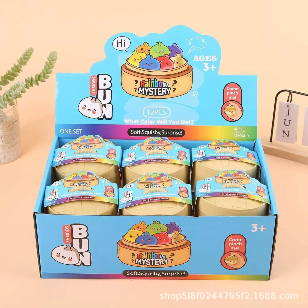 Expressive Big Dumpling Squishy Baozi Squishy-Baozi blind box stress-relief bun squishy toy gift creative simulation venting steamed bun stress-relief toy