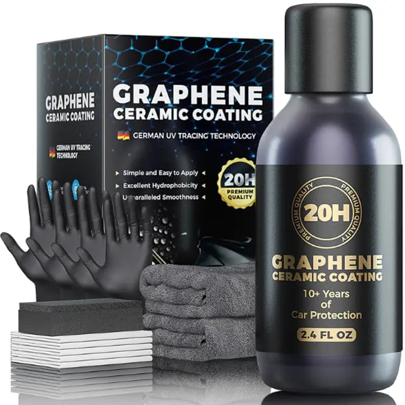 20H Advanced Nano Graphene Ceramic Coating 70ml UV Technology Extremely Hydrophobic Car Ceramic Coating Kit for Auto Detailing