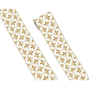 Wallpaper Borders - Floral Pattern Peel and Stick Wall Borders, Self-Adhesive, for Living Room Bedroom Kitchen Bathroom 4"x240"