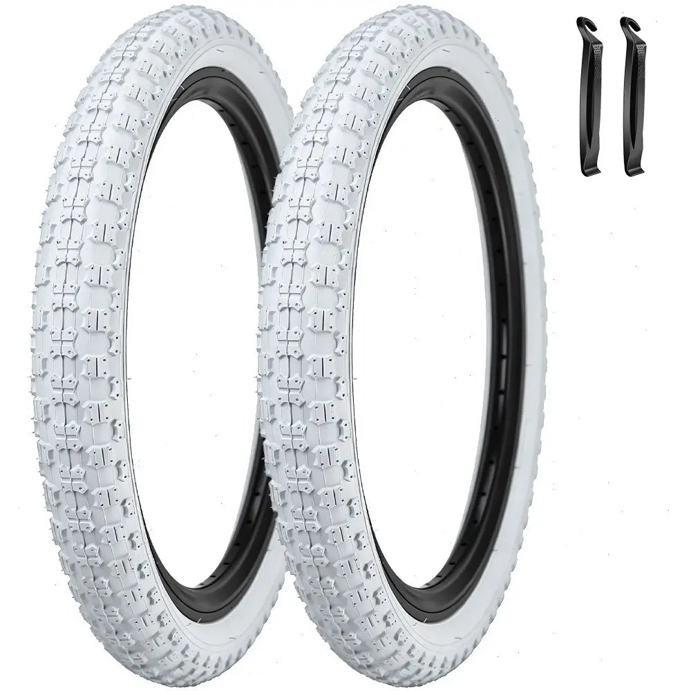 2 Pack 20 Inch Color Tires 20x1.75 Folding Replacement Kids Bike Tire for 20x1.5/1.75/1.90/1.95 BMX Trail Commuter City Pavement Kids Bicycle Tires