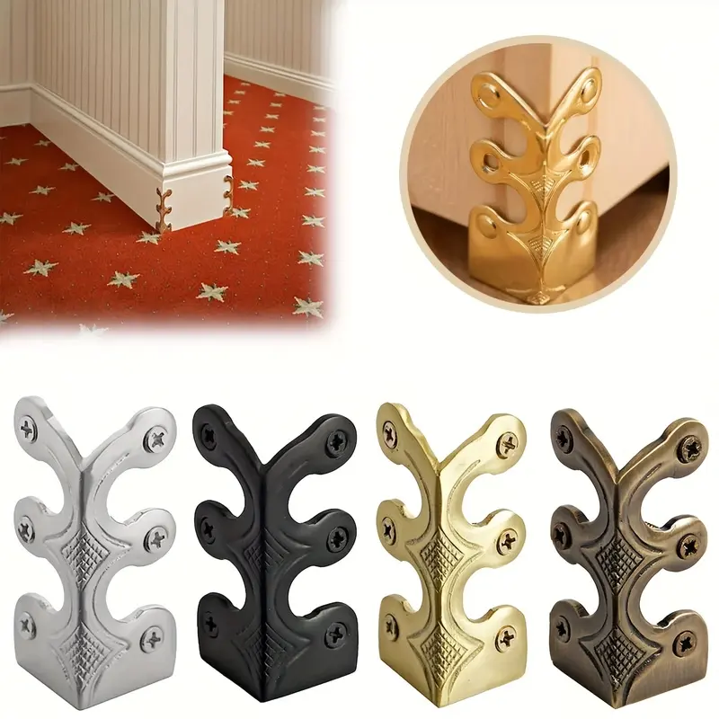 5pcs metal corner protector, solid metal corner protector, corner protector and skateboard corner protector, suitable for furniture, living room, office and jewelry gift boxes.