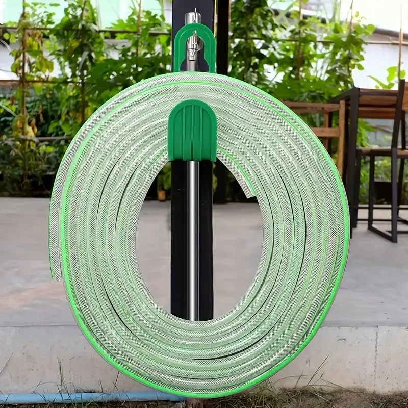 Garden Hose Holder Bracket, Wall Mounted Water Pipe Hanger for Outdoor Hose Storage and Organization