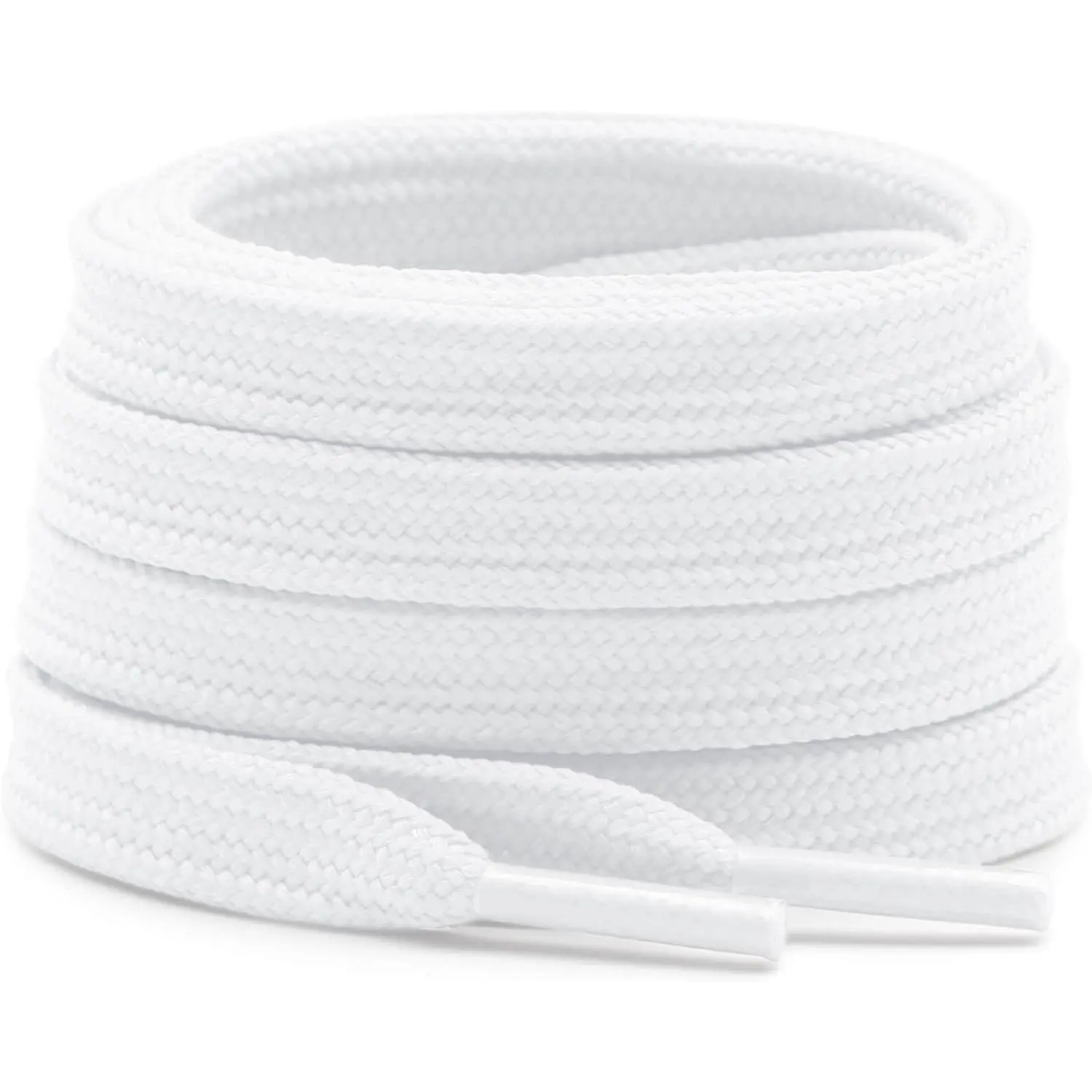 Solid Flat Shoe Laces: 2 Pairs Thick Shoelaces for Sneakers | 9MM Wide, Double Layer Hollow, Athletic Shoelaces