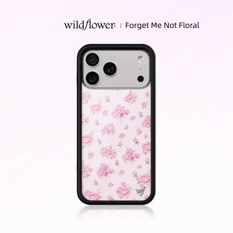 Wildflower Forget Me Not Floral  Case for iPhone 16 15 14 13 12 17 11 Pro Max Plus Air 17ProMax WILDFLOWER Myosotis Cover slim profile Dual SIM Stylus-Enhanced Android white polka dot cute cherry