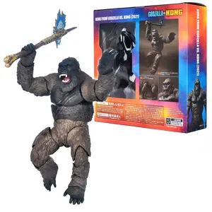 2021 Movie Edition Shm Godzilla Vs Kong Super Articulated Toy Figure Model Gift, Car Decoration Gift, Hobby Collection Gift