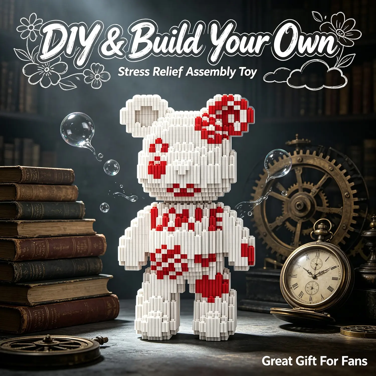 Panda Chef 3D Puzzle Block Decor, Ideal for Bookshelf, Office, Party, Home Decoration, Perfect Gift for Holidays, Handmade Craft