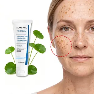 SUMIFANG TX-CREAM 60g – Contains tranexamic acid and niacinamide complex, combined with peptides and ceramides to fade dark spots, even out skin tone, and repair the skin barrier. Suitable for all skin types.