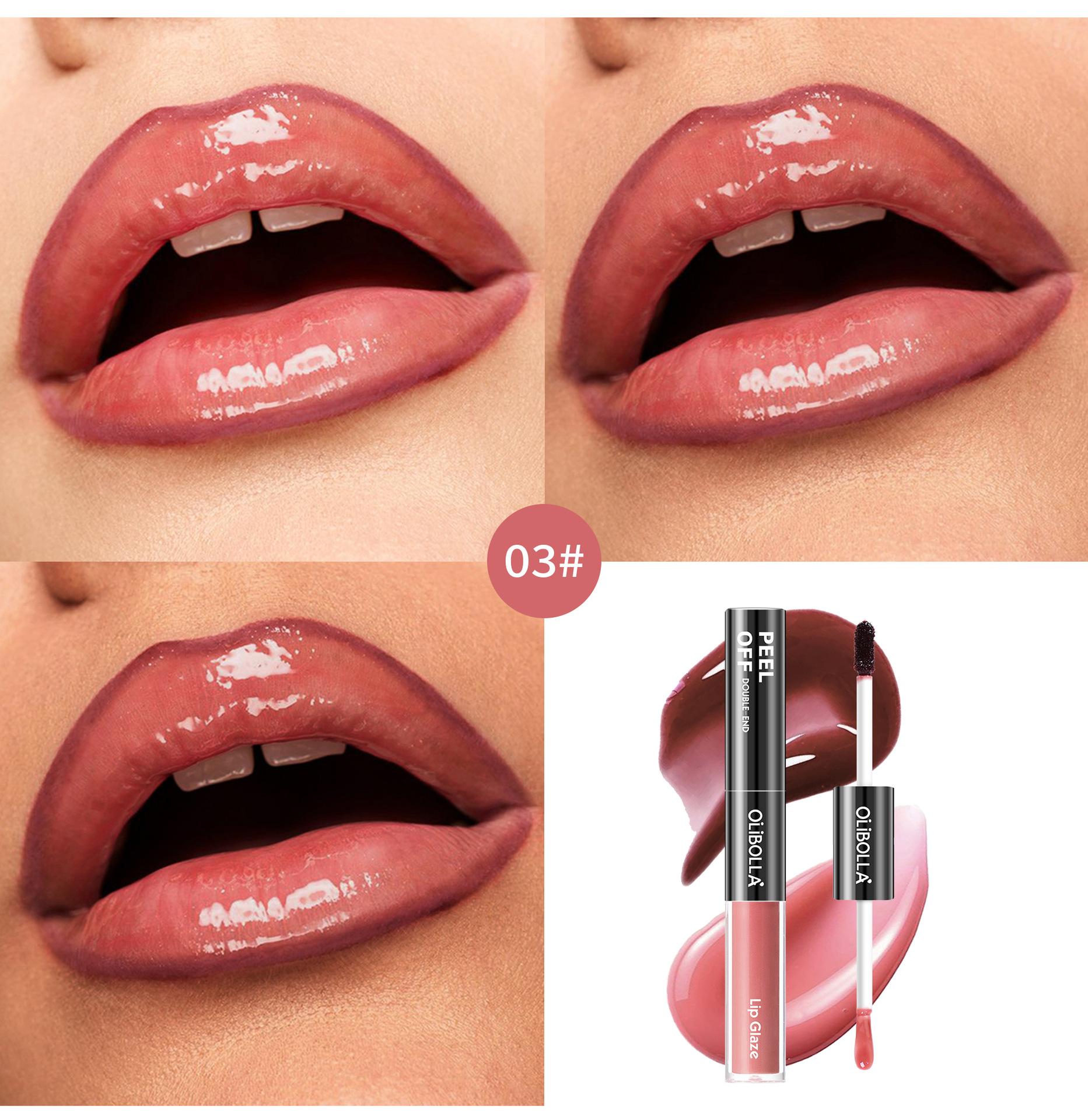 GET THE JUICY GLASS LIPS![OLIBOLLA Official] 2-in-1 Peel Off Lip Liner Stain & Plumping Oil Duo: Viral Peel & Reveal Lip Tattoo, Transfer-Proof & Hydrating Matte Long-Lasting Waterproof Lipstick
