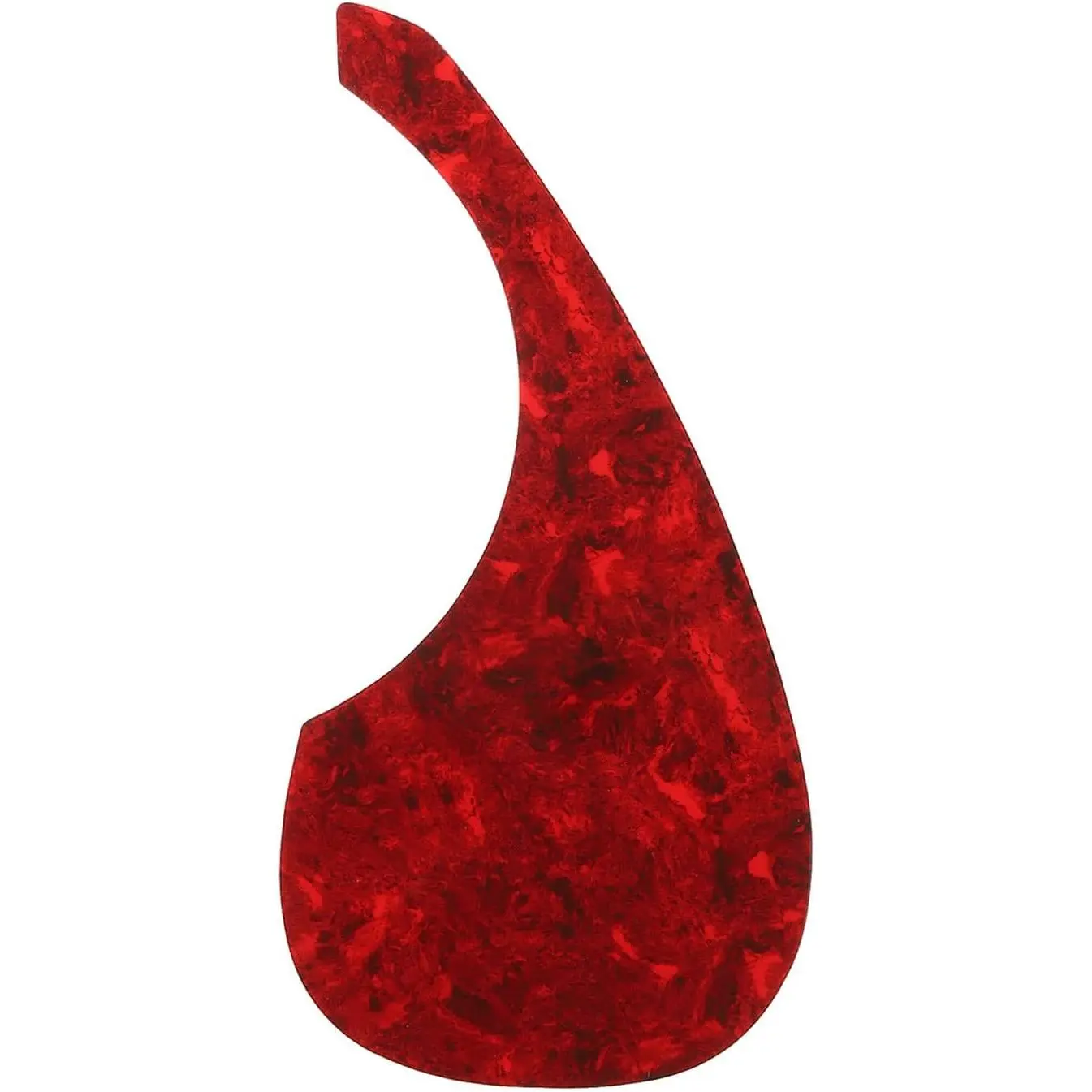 Acoustic Guitar Pickguard Fit 41 Inch Self Adhesive Right Handed Acoustic-Electric Guitar  Long Water Drop Shape Red