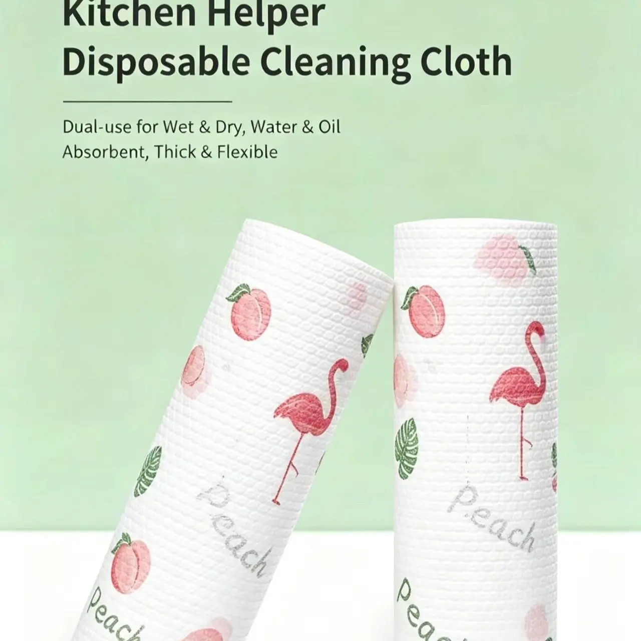 Printed Kitchen Cleaning Cloth, Washable Dry Wet Towel, Oil-Resistant, Disposable Dishcloth, Home Cleaning, Absorbent, Reusable