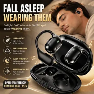 Wireless Earbuds Bluetooth 5.4 True Wireless Stereo, High Fidelity Surround Sound, 0.8H Fast Charging, IPX5 Waterproof, Comfortable All-Day & Sleep-Friendly for Workout, Office, Travel & Beach