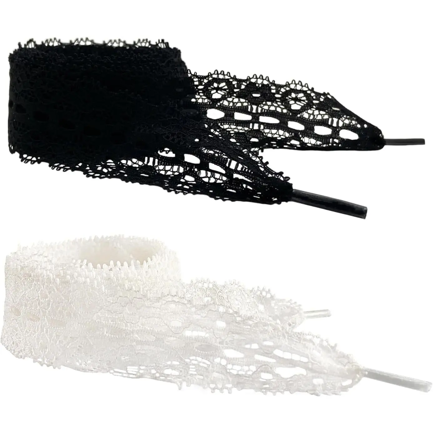 Lace Fancy Shoelaces for Women 2 Colors a Pack