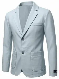 Men's Blazer Jacket, Summer Breathable Unlined Fabric, 10% Linen Lightweight Comfort, Suitable for Daily Workwear
