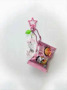 Unique Stylish Korean Buldak Ramen Keychains Handmade Accessories Gifts