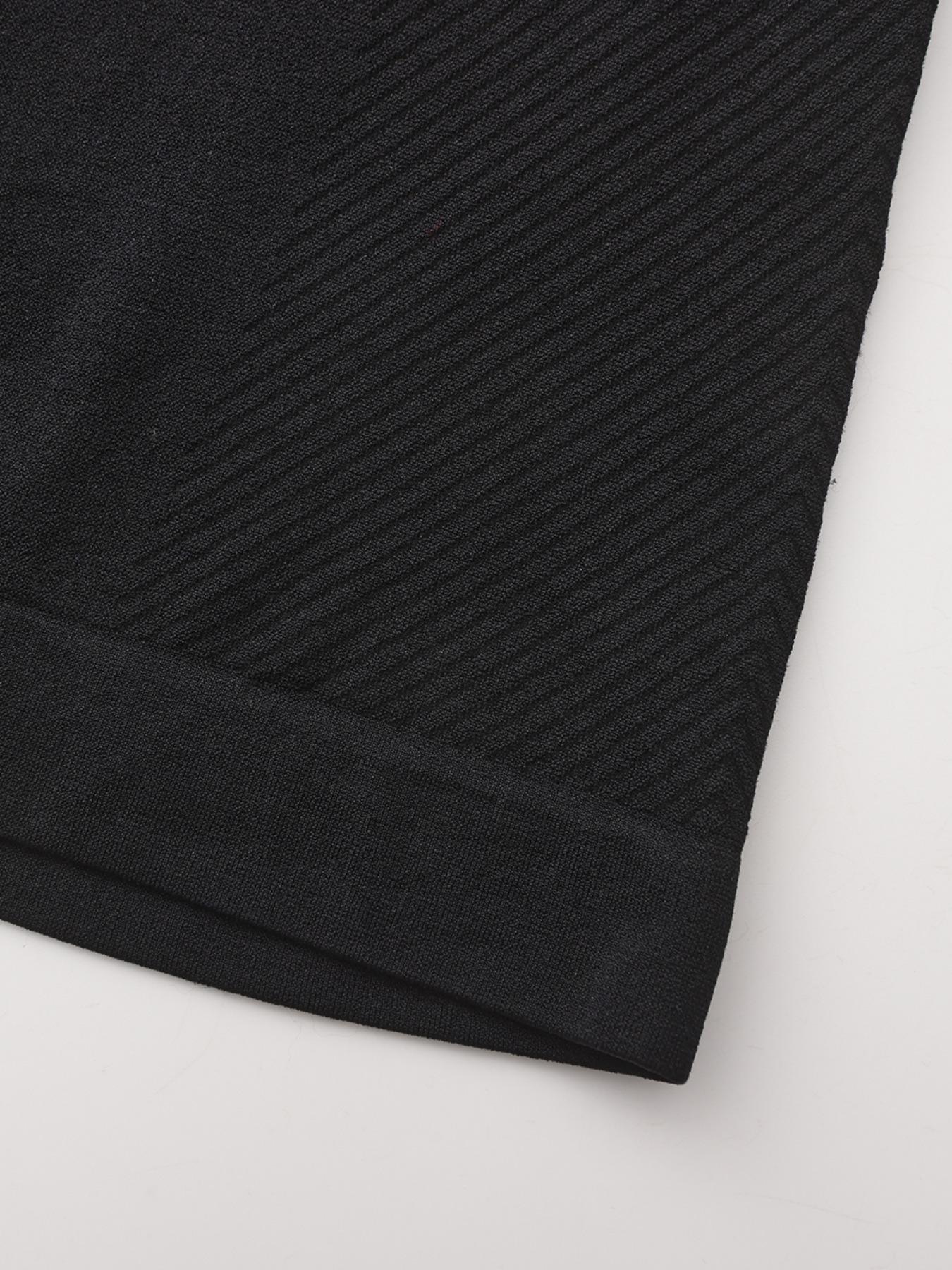 Women's Letter Print Baselayer Top, Long Sleeve Round Neck Compression Top for Yoga Gym Workout, Ladies Sportswear for Fall & Winter, Athletic Compression Shirt, Fitness Clothes Tops