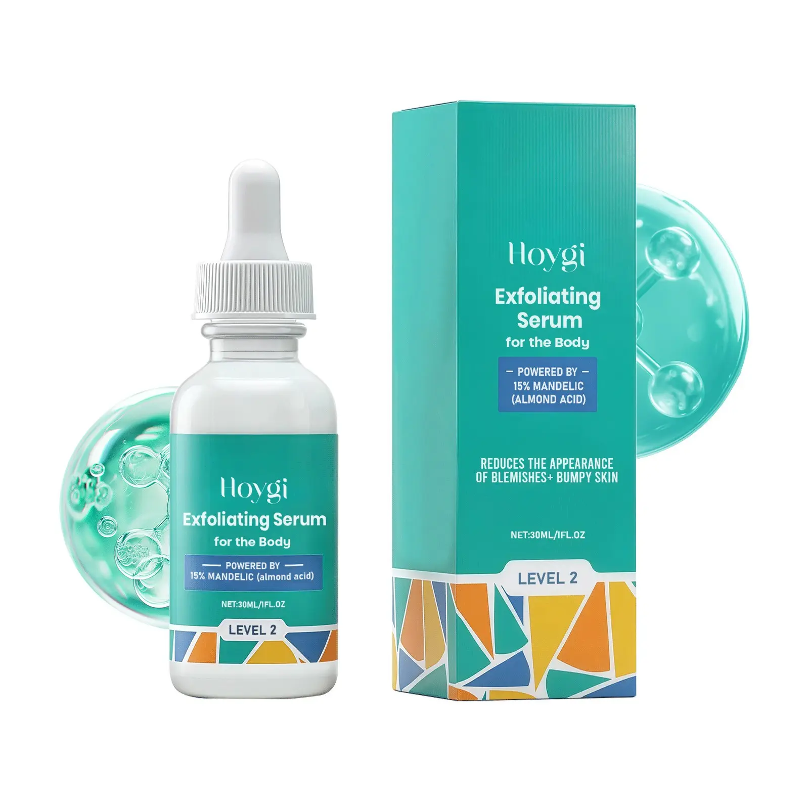 Mandelic Acid Serum | Body Acne Treatment, Blemish Care, Clear Butt Acne, Hyperpigmentation, Ingrown Hairs | Daily Skincare, Daily Moisture Nourishing, Safe for Sensitive Skin, Skin Repair