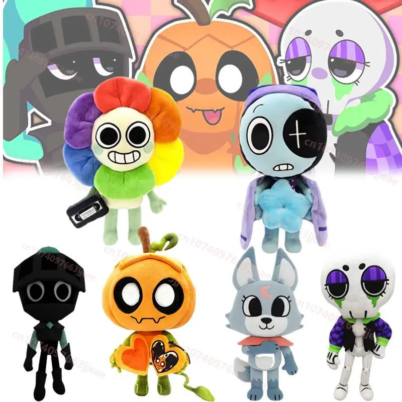Halloween Dandy's World Gourdy Plush 27cm Cute Ribecca Eclipse Plush Toy Stuffed Animal Pillow Collection Toy For Kid Gifts