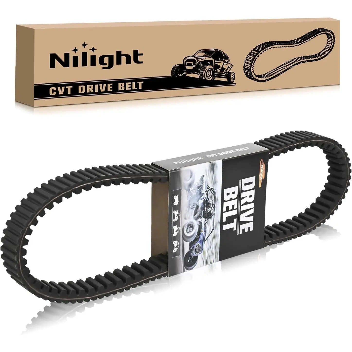 Nilight Drive Belt 3211072 3211077 Performance ATV CVT Belts Compatible with Polaris Sportsman 400 450 500 Scrambler Magnum Ranger 500 XP 875 Xplorer 4x4 Aramid Belt Replaces 20G4022 3211048, 1 Pack