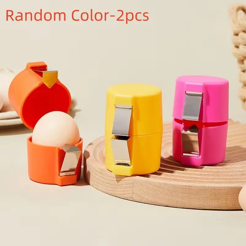 2pcs Automatic Egg Shell Remover and Cracker, High-Quality Egg Separator Tool, Easy Clean, Ideal for Fresh and Boiled Eggs, Perfect Gift for Home Cooks