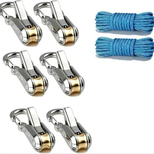 Upgrade Rope Rollers,Paracord Tensioner & Reflective Nylon Cord – Tightening and Cinching Tool for Camping, Tarps, Guy Lines, Boating & Outdoor Gear Home Tie-Down
